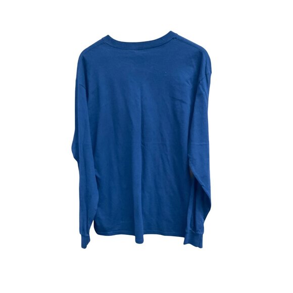 Work Sucks Im Going Hunting Brisco Brands Long Sleeve Shirt L 100% Cotton Navy B - Picture 3 of 4